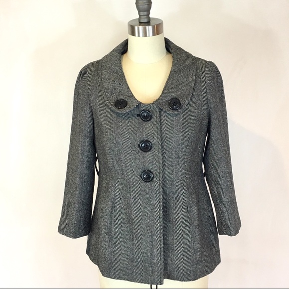 Forever 21 | wool blend herringbone career blazer